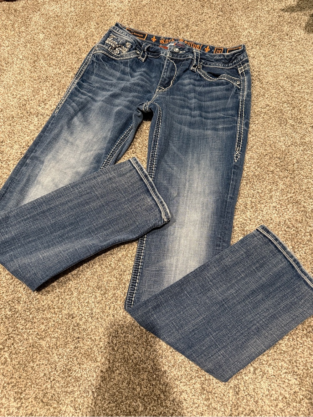 Rock Revival Women's Blue Faded Boot Cut Jeans
